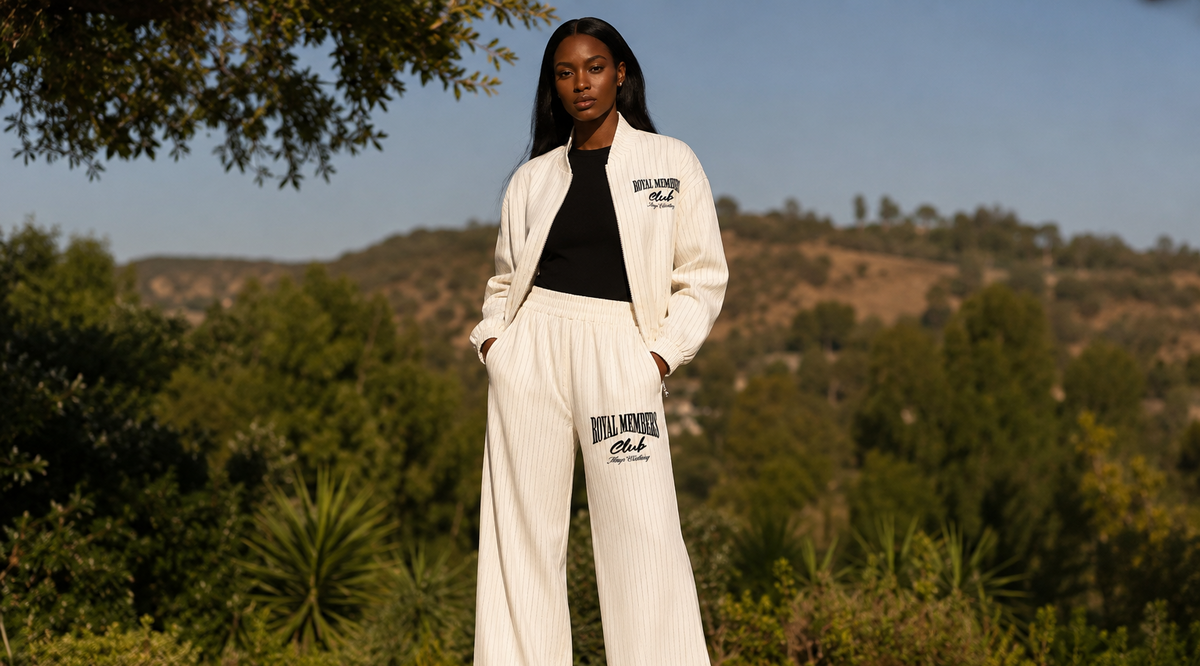 MC PLEATED STRIPED MEMBERS ONLY PANTS