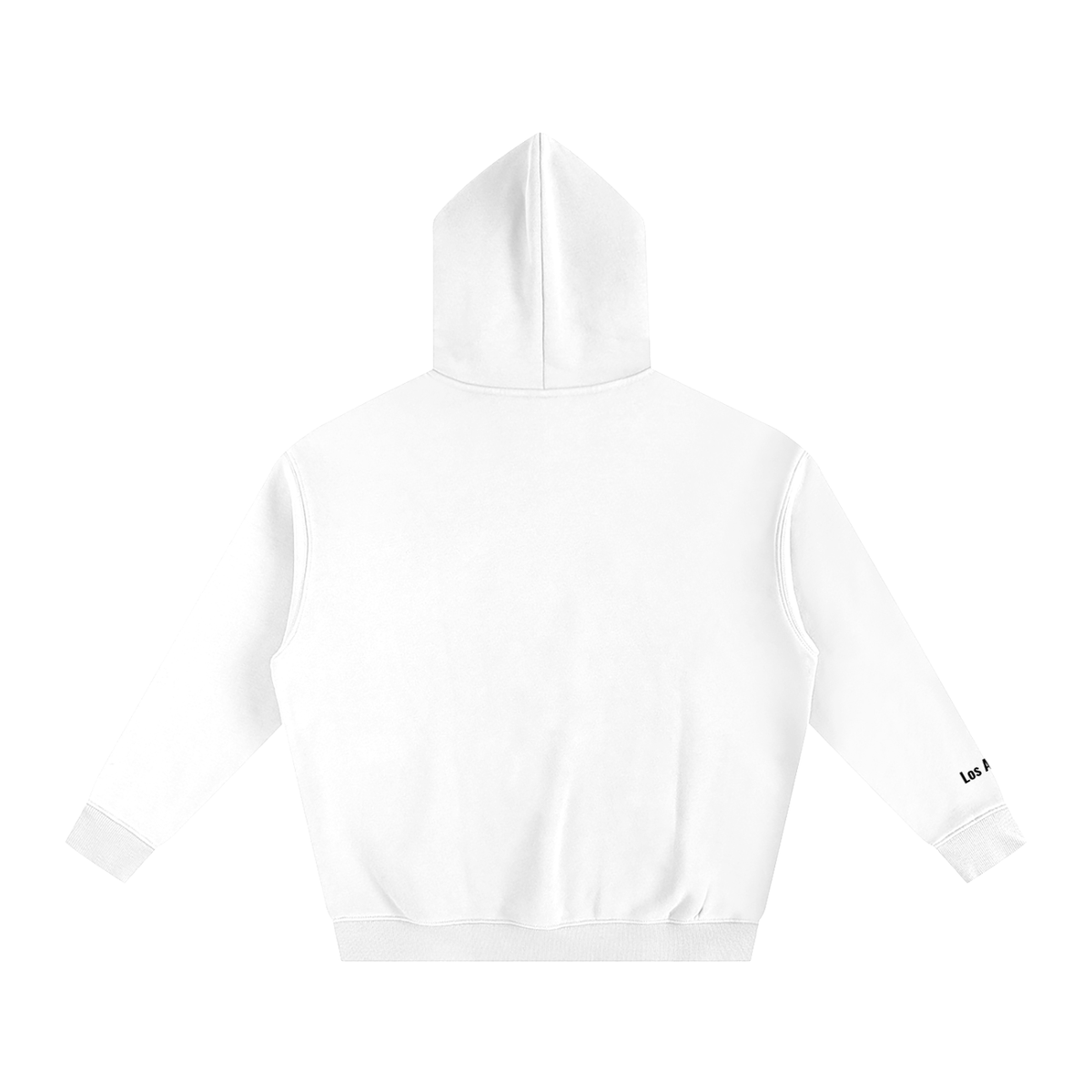 White hoodie on a white background