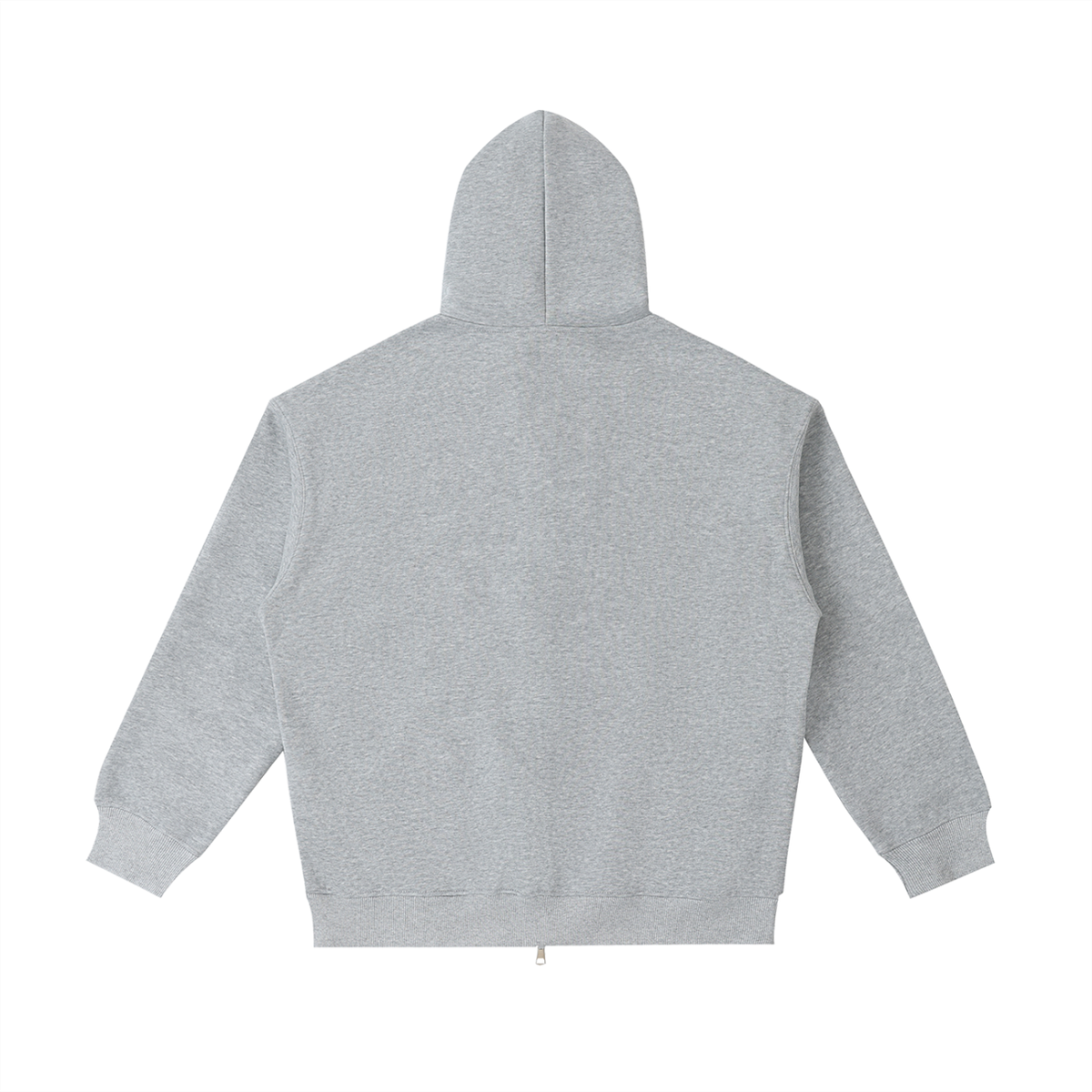 Gray hoodie on a white background